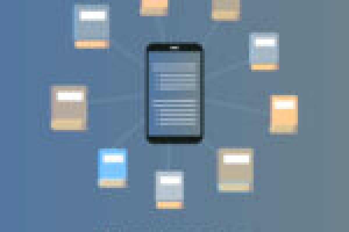 microlearning digest books to digital media vector